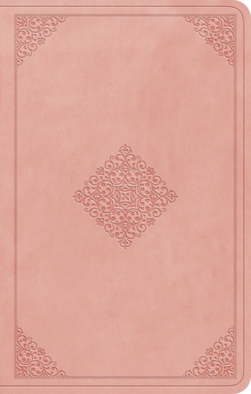 ESV Premium Gift Bible, Red Letter (TruTone, Blush Rose, Ornament Design)