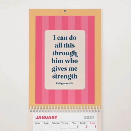 2027 Christian Wall Calendar
