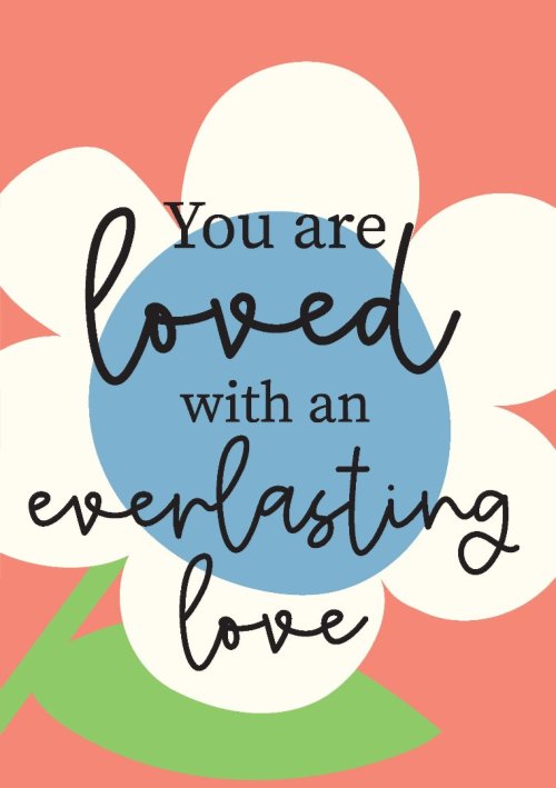 You Are Loved Flower A5 Notebook