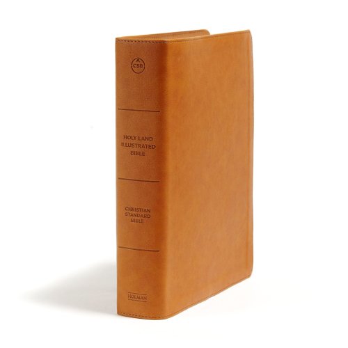 CSB Holy Land Illustrated Bible, Ginger LeatherTouch, Indexed
