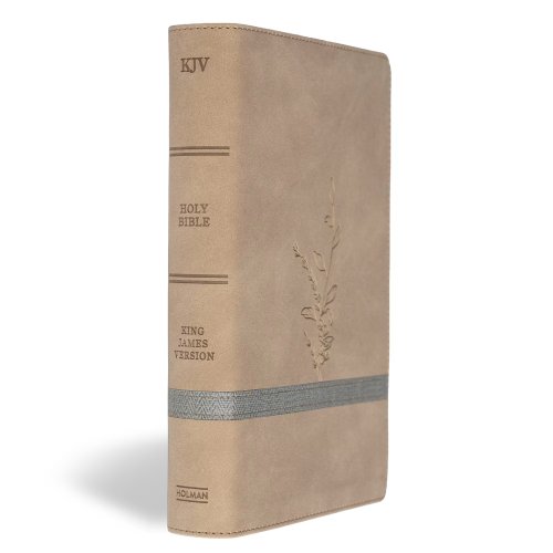 KJV Large Print Personal Size Reference Bible, Earthen Suede