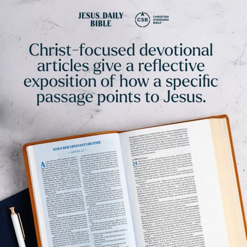 CSB Jesus Daily Bible, Hardcover