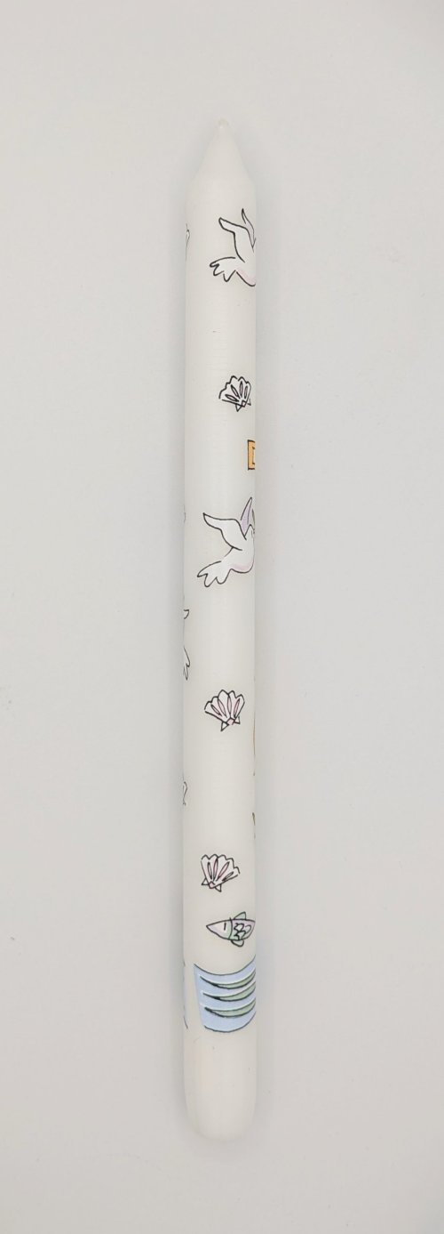 Pack of 12 Baptism Candles - Alison Gardiner Exclusive Design