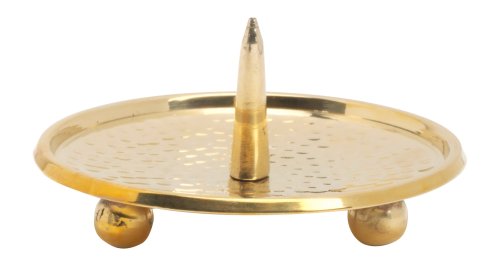 Polished Candlestick Plate with Thorn D 8 cm Inside
