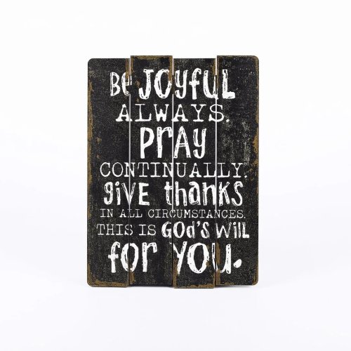 Be Joyful Wood Slat Wall Decor