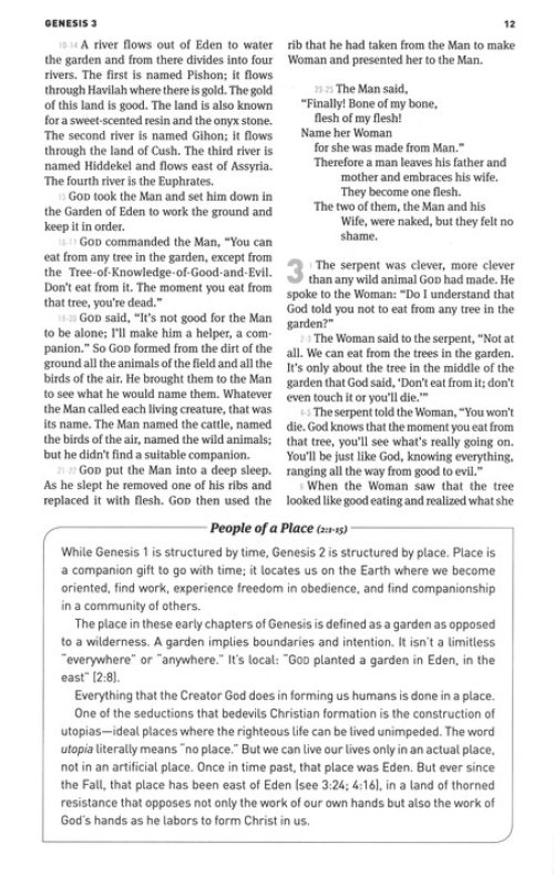 The Message Bible Devotional Bible, Blue, Hardback, Paraphrase, Scriptural Insights, Contemplative Readings, Book Introductions, Reflection Questions, Articles