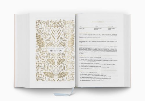 ESV Women's Study Bible (Hardcover, Blush Wildflower Design)