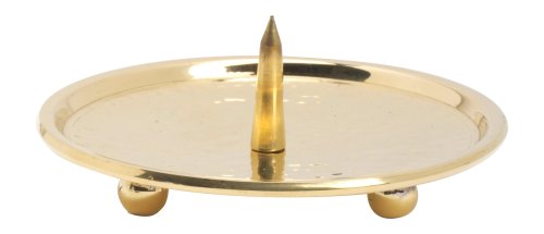 Polished Candlestick Plate with Thorn D 10 cm inside
