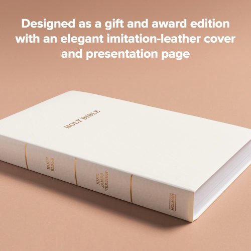KJV Gift and Award Bible, White Imitation Leather