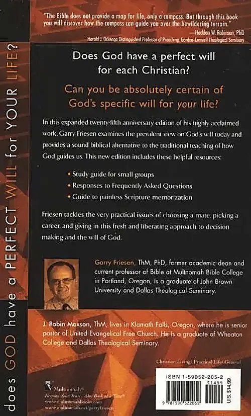 Decision Making and the Will of God paperback