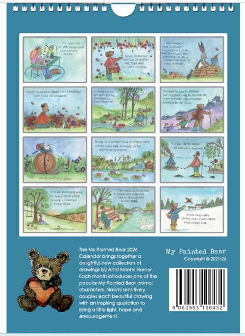 My Painted Bear 2026 Wall Calendar
