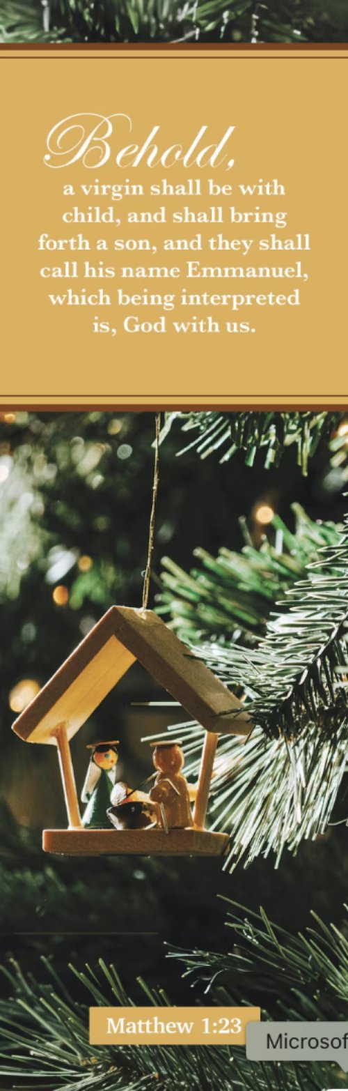Christmas Bookmark: Behold (pack of 25)