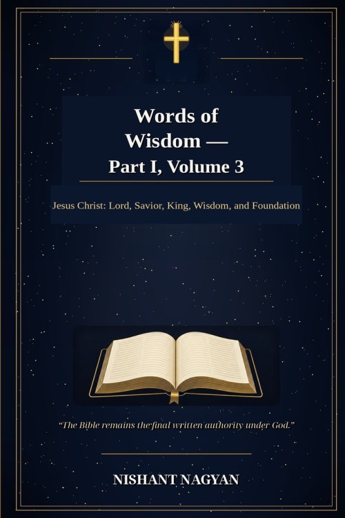 Words of Wisdom - Part I, Volume 3: Jesus Christ: Lord, Savior, King, Wisdom, and Foundation