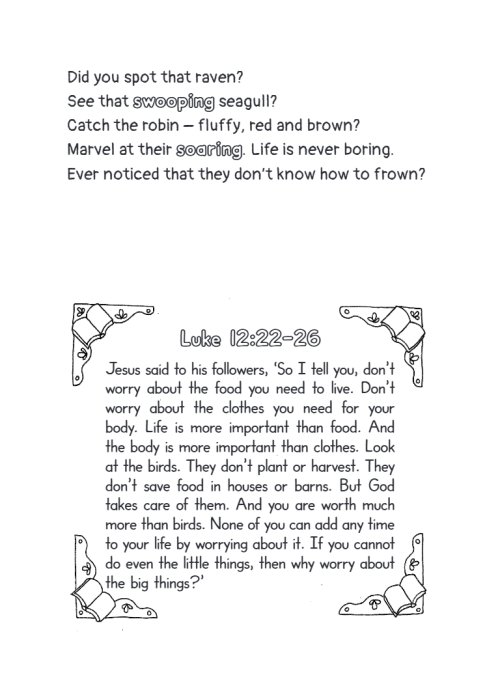 See That Swooping Seagull: Give God Your Worries Colouring Book
