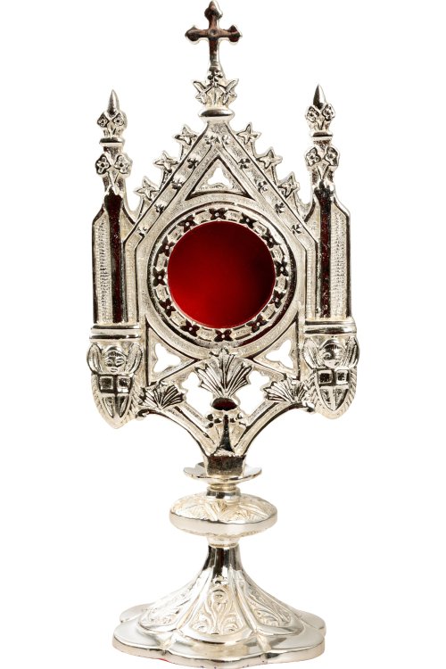 Silver Plated Reliquary H 29 cm