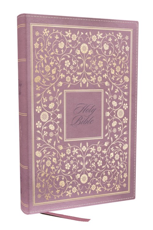 NKJV, Personal Size Thinline Bible with Cross References, Pink Leathersoft, Comfort Print, Red Letter, Thumb Indexed
