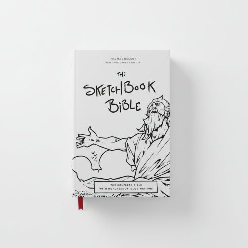 The Sketchbook Bible: The Complete Bible with Hundreds of Illustrations (NKJV, Hardcover, Red Letter, Comfort Print)