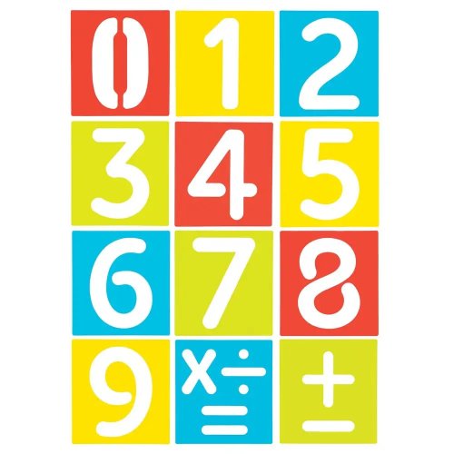 Number Stencils (Pack of 12)