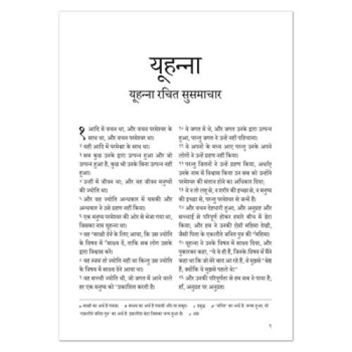 Hindi Gospel according to John - Paperback