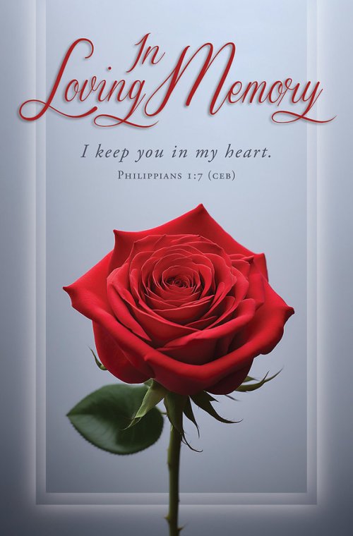 In Loving Memory Funeral Bulletin (pack of 100)