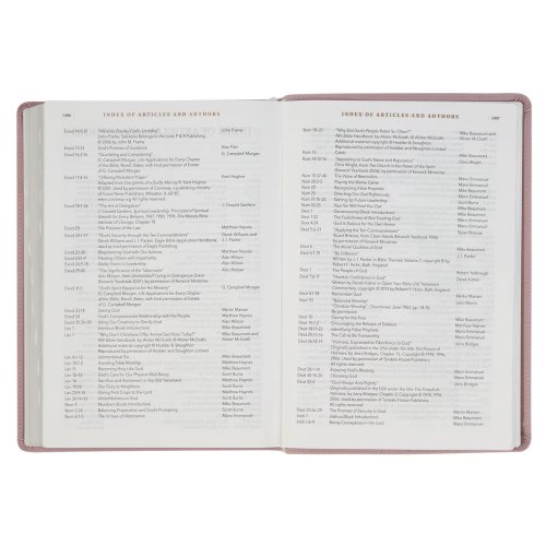 NLT, The Spiritual Growth Bible Faux Leather, Dusty Mauve