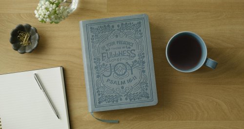 ESV Single Column Journaling Bible (TruTone, Paris Sky, Psalm 16:11 Design)