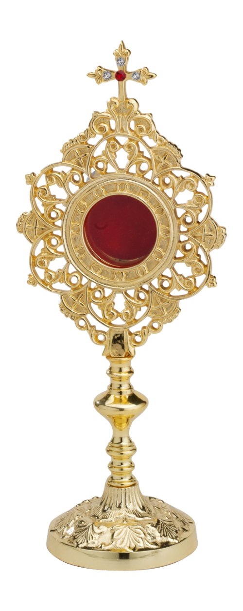 Gold Plated Reliquary H 25 cm