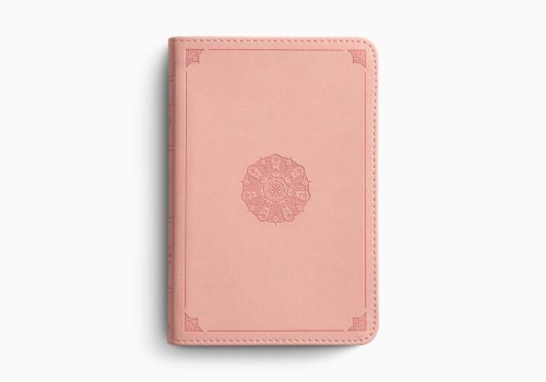 ESV Compact Bible, Red Letter (TruTone, Blush Rose, Emblem Design)