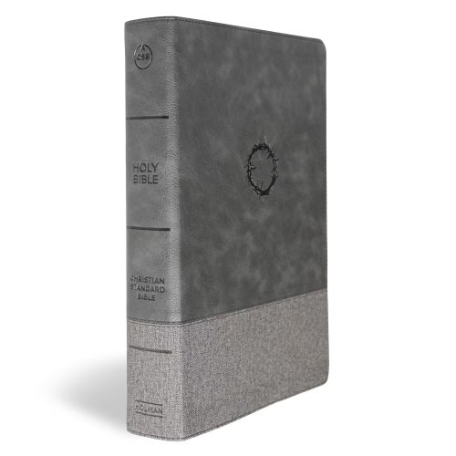 CSB Super Giant Print Reference Bible, Optimal Type, Digital Study Edition, Charcoal LeatherTouch