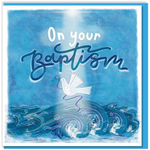 Dove & Cross Baptism Card