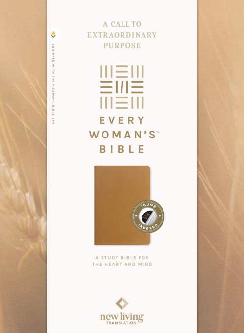 NLT Every Woman's Bible, Filament Enabled (Genuine Leather, Camel, Indexed, Red Letter)