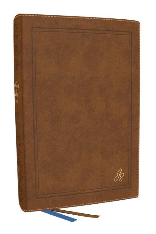 The Jonathan Edwards Study Bible: Experience Abiding Joy in Christ (NKJV, Brown Leathersoft, Red Letter, Comfort Print, Thumb Indexed)