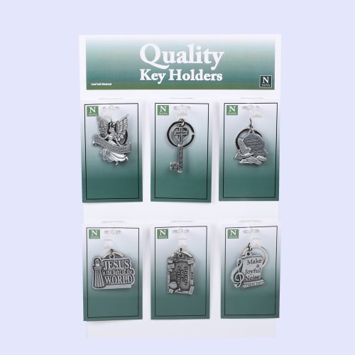 Assorted Modern Keychains - Pack of 24