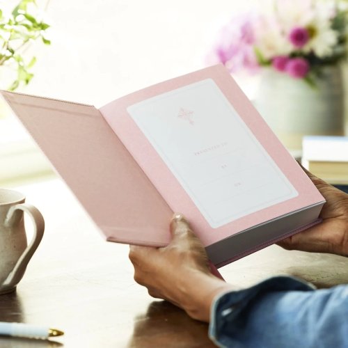 RSV2CE Catholic Bible, Journal Edition, Pink Cloth over Board, Comfort Print