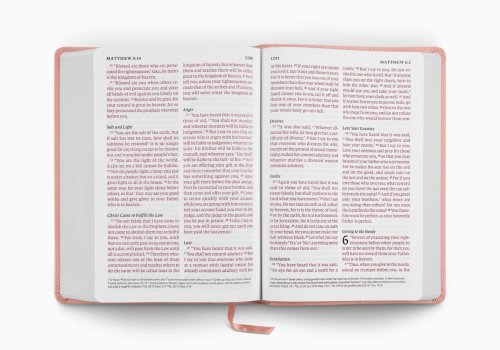 ESV Giant Print Bible, Red Letter (TruTone, Blush Rose, Fleur-de-lis Design)