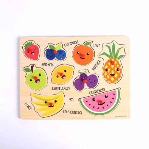 Fruit Of The Spirit Wood Peg Puzzle