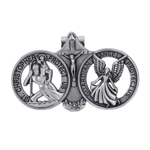 St. Christopher Angel Visor Clip - Pack of 4