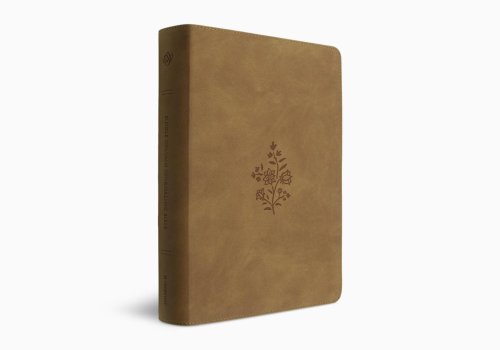 ESV Single Column Journaling Bible, Large Print (TruTone, Nubuck Caramel, Wildflower Design)