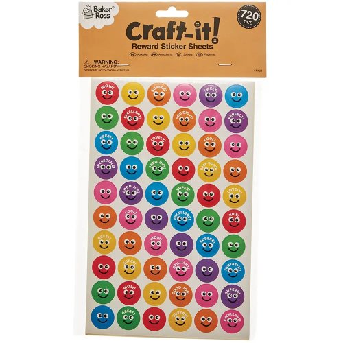 Motivational Reward Stickers (Pack of 720 Stickers)