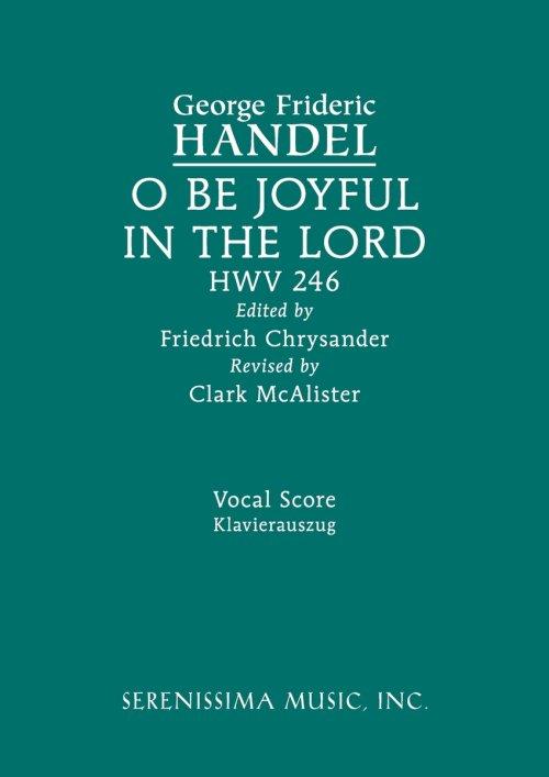 O be joyful in the Lord, HWV 246: Vocal score