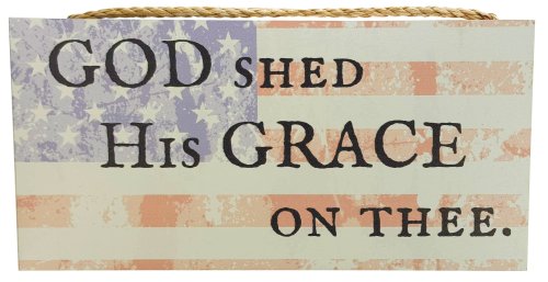 Hanging Plaque-God Shed His Grace To Thee (6" x 12") (*EXCLUSIVE)