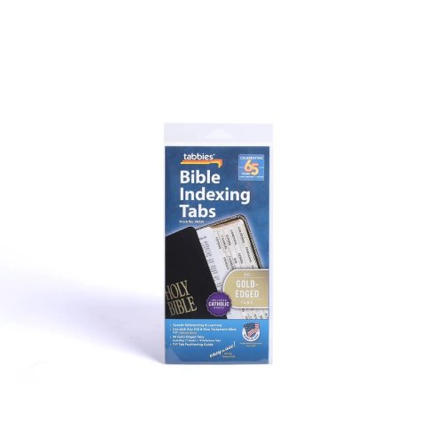 Bible Index Tabs Catholic Gold Tabbies Pack of 10