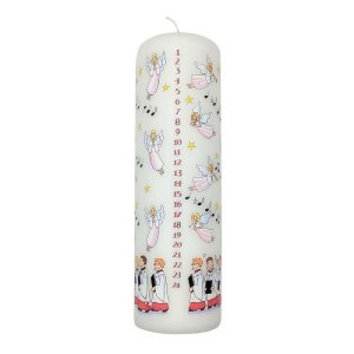 20cm Red Choir Boys Pillar Advent Candle - Single