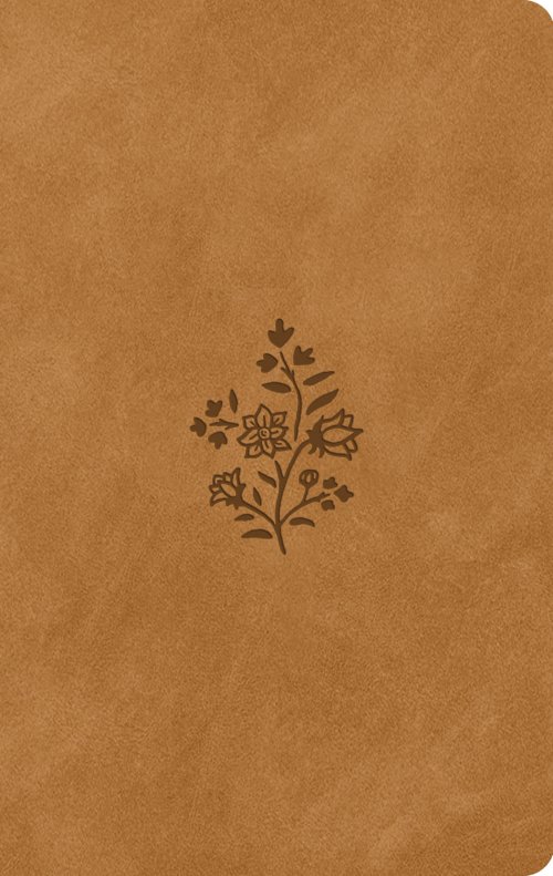 ESV Large Print Value Thinline Bible (TruTone, Nubuck Caramel, Wildflower Design)