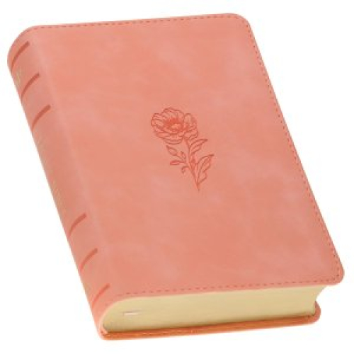 Coral Dawn Floral Large Print Compact King James Version Bible