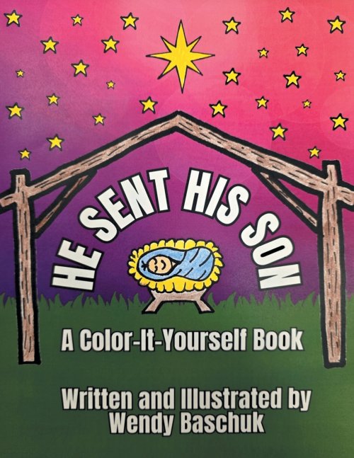 HE SENT HIS SON: A Color-It-Yourself Book