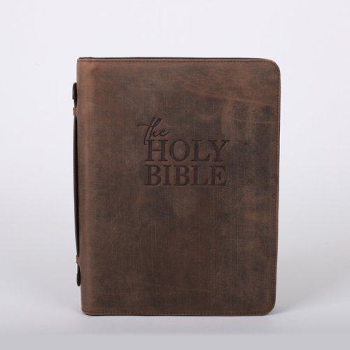 Bible Cover Holy Bible Buffalo Leather Large