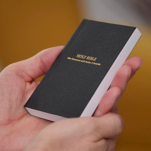 KJV Holy Bible: Pocket New Testament with Psalms and Proverbs, Black Softcover, Red Letter, Comfort Print: King James Version