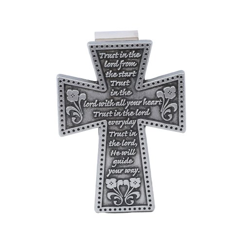 Trust In The Lord Cross Visor Clip - Pack of 4