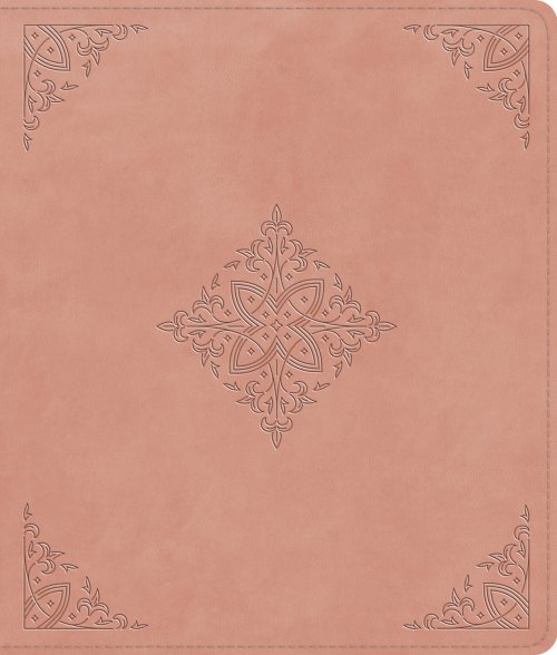 ESV Journaling Bible, Red Letter (TruTone, Blush Rose, Fleur-de-lis Design)